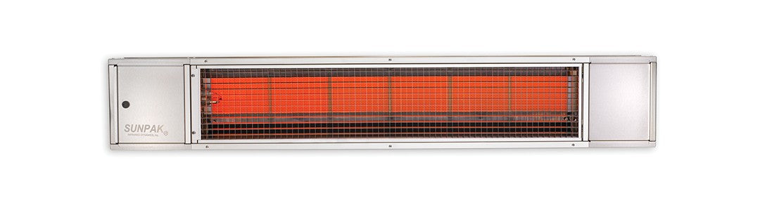 Infrared Dynamic Sunpak S34 TSH Natural Gas Outdoor Infrared Patio Heaters in Black & Stainless Steel  with Front Fascia Kit