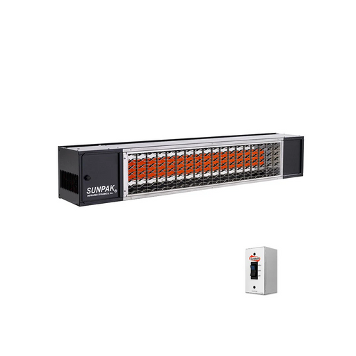 Sunpak S34 B TSH Outdoor Infrared Patio Heater in Black (34000 BTUs)