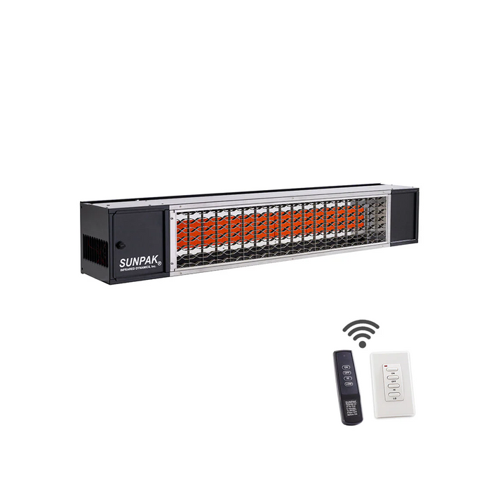Sunpak S34 B TSR Outdoor Infrared Patio Heater in Black (34000 BTUs)