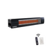 Sunpak S34 B TSR Outdoor Infrared Patio Heater in Black (34000 BTUs) with Black Front Fascia Kit
