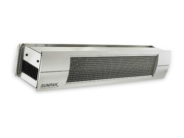 Sunpak Outdoor Infrared Patio Heater in Stainless Steel with Stainless Steel Front Fascia Kit