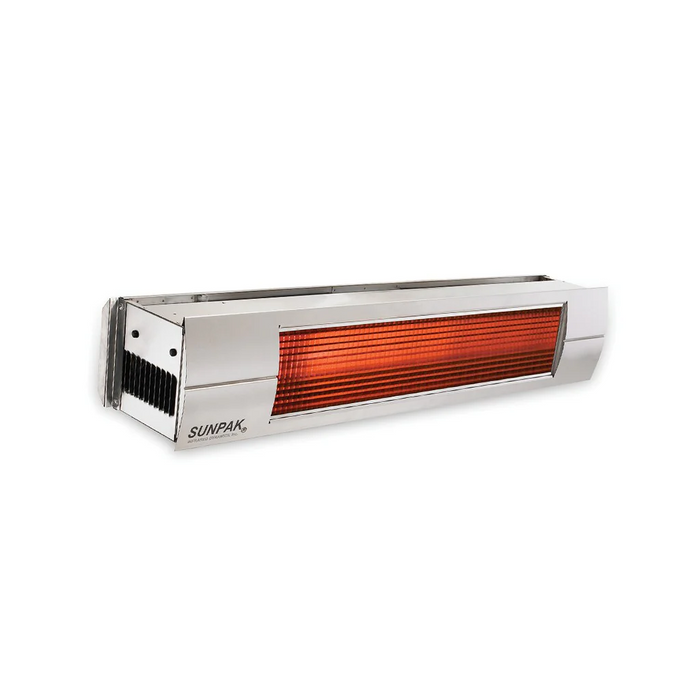 Sunpak Outdoor Infrared Patio Heater in Stainless Steel with Stainless Steel Front Fascia Kit