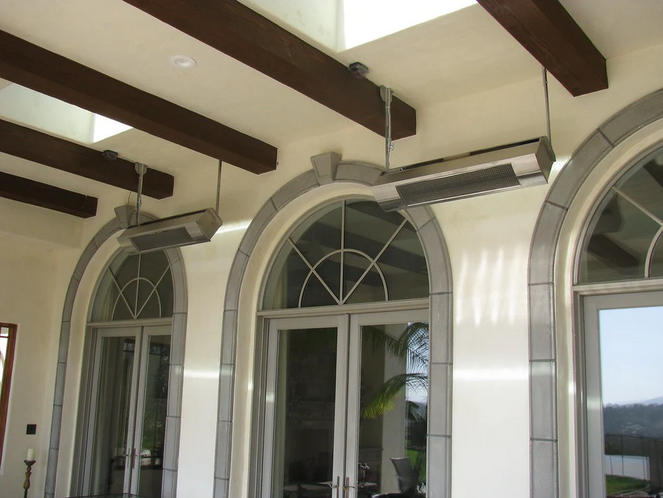 Sunpak Outdoor Infrared Patio Heater in Stainless Steel with Stainless Steel Front Fascia Kit