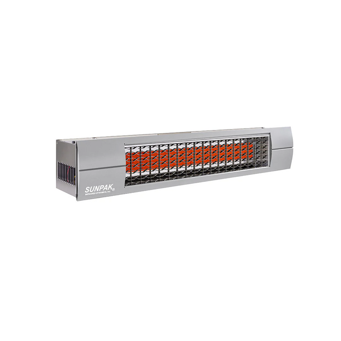 Sunpak Outdoor Infrared Patio Heater in Stainless Steel with Stainless Steel Front Fascia Kit